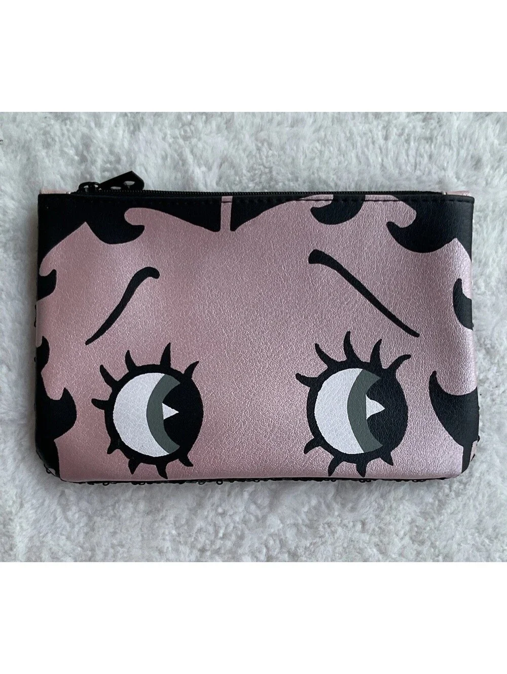 Betty Boop x Ipsy Cosmetic Makeup Bag Pouch Zip Closure Sequin 7.5